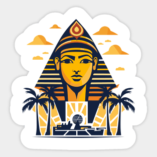 Ancient Egypt Pharaohs, Pyramids, Elegant Grandeur: Mythology & Modernity in Egypt Sticker